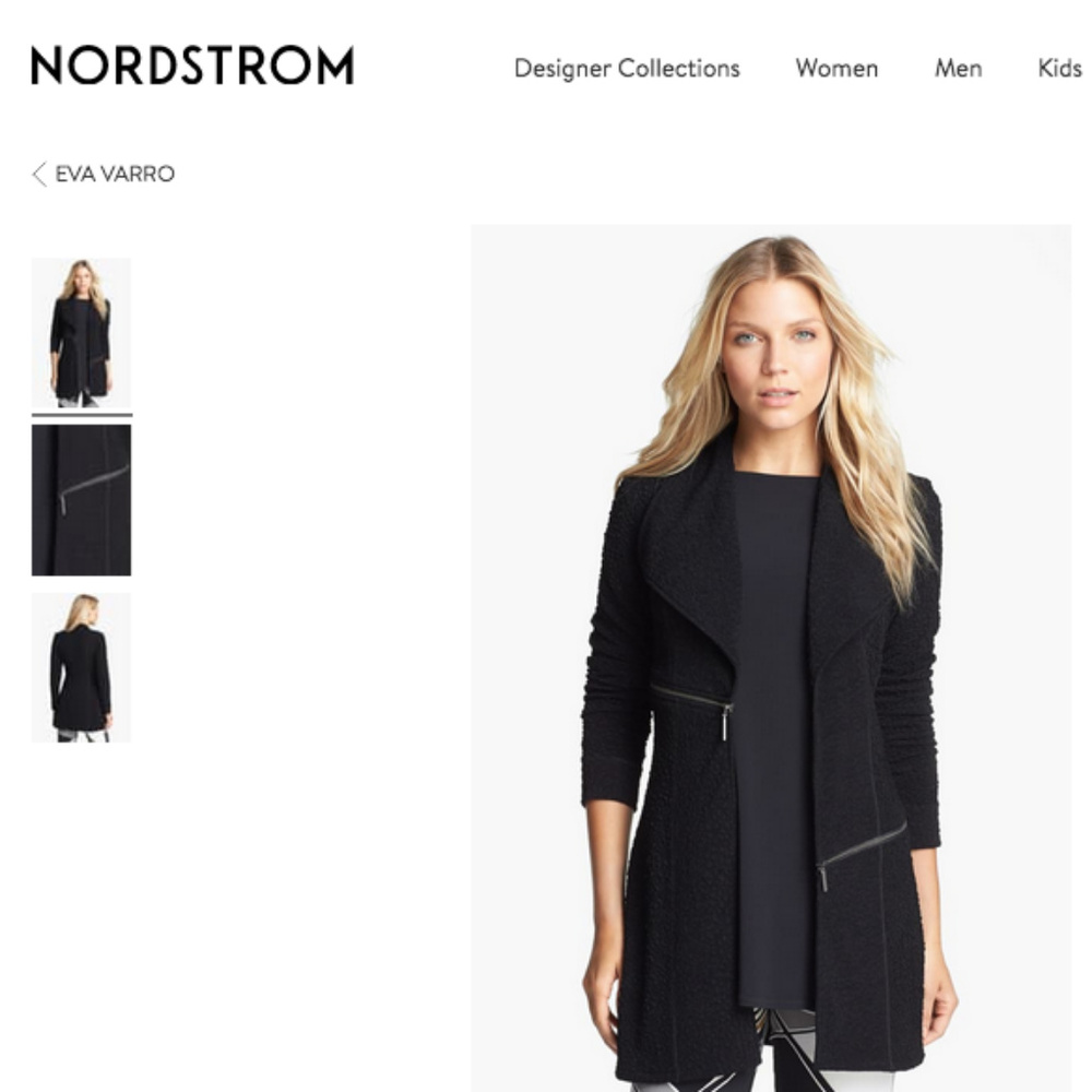 NWT Eva Varro Barcelona long Jacket Black Sz L